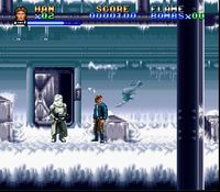 une photo d'Ã©cran de Super Star Wars - The Empire Strikes Back sur Nintendo Super Nes